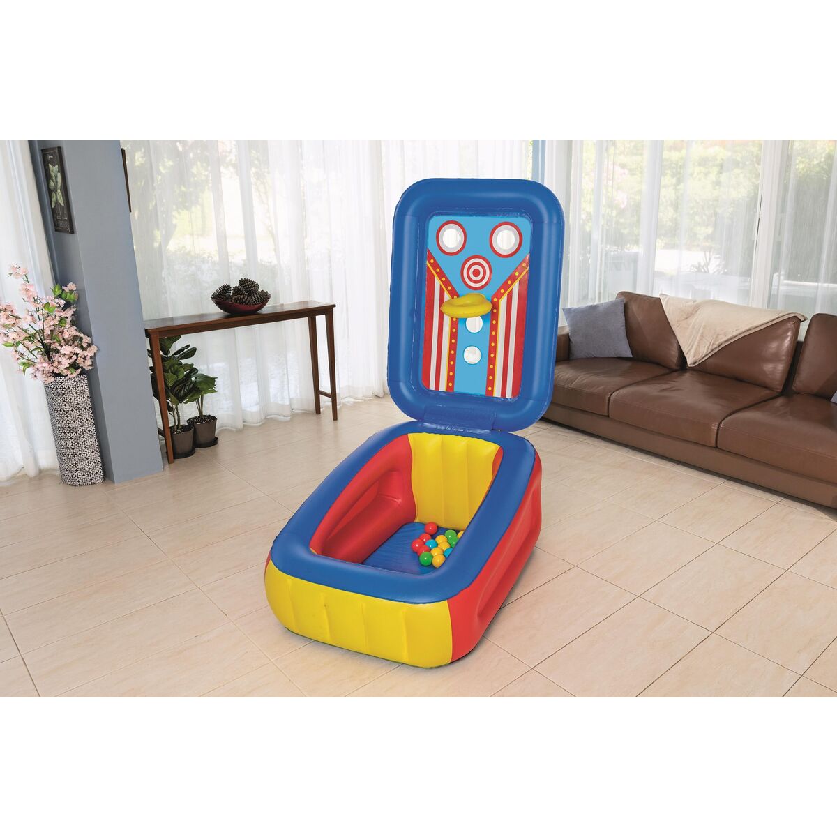 Bestway Inflatable Kids Pool With Balls 110X81X62 Cm +2 Years Garden 52635