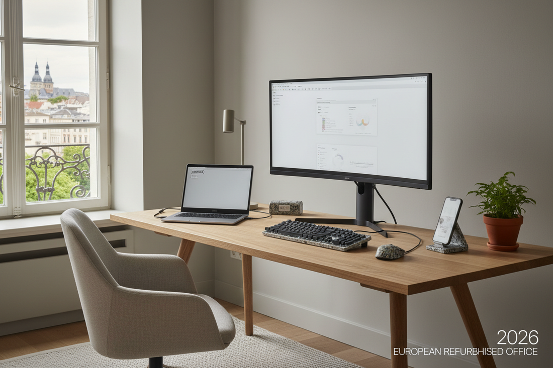 Best Refurbished Home Office Setups in Europe 2026 – Affordable Work From Home Tech Deals