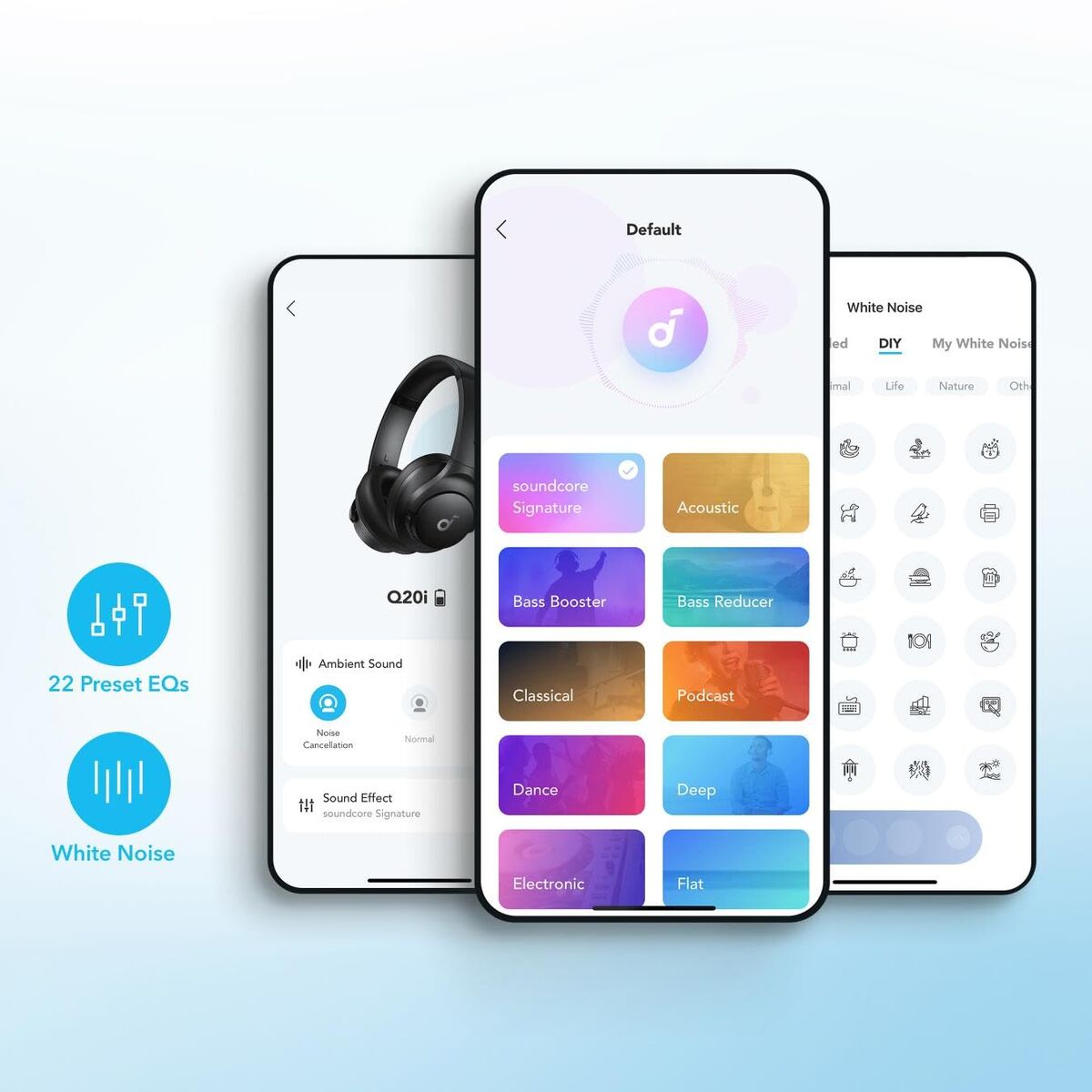 Soundcore Headphones Soundcore Q20I White