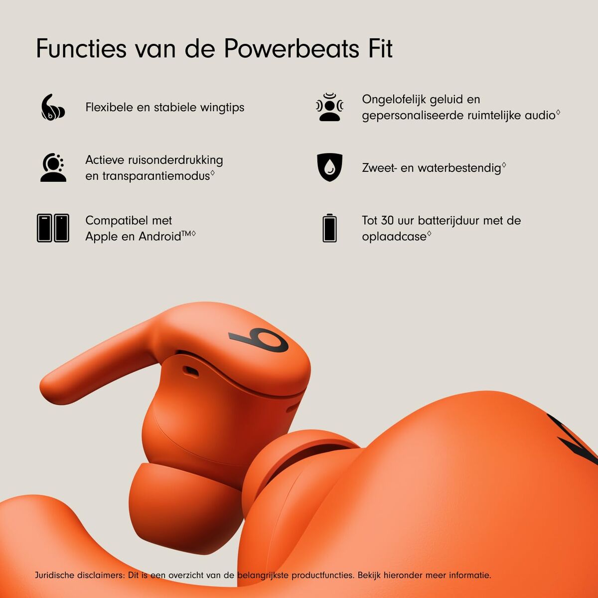 Apple Headphones With Microphone Apple Me2M4Zm/A Orange