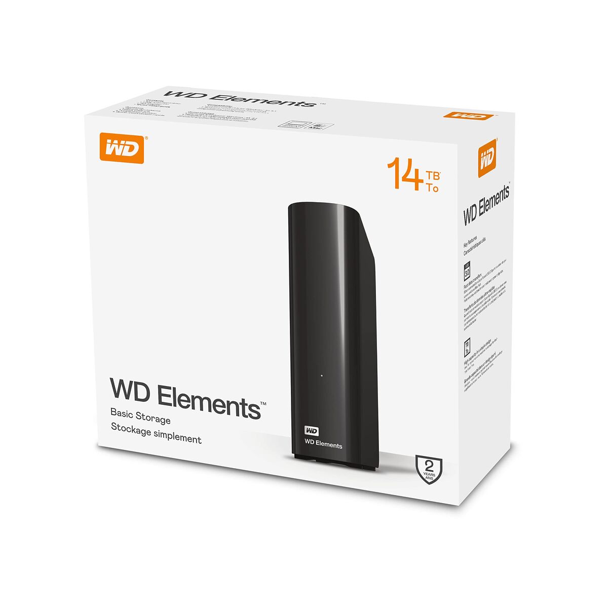 Western Digital External Hard Drive Western Digital Elements Desktop Black 14 Tb