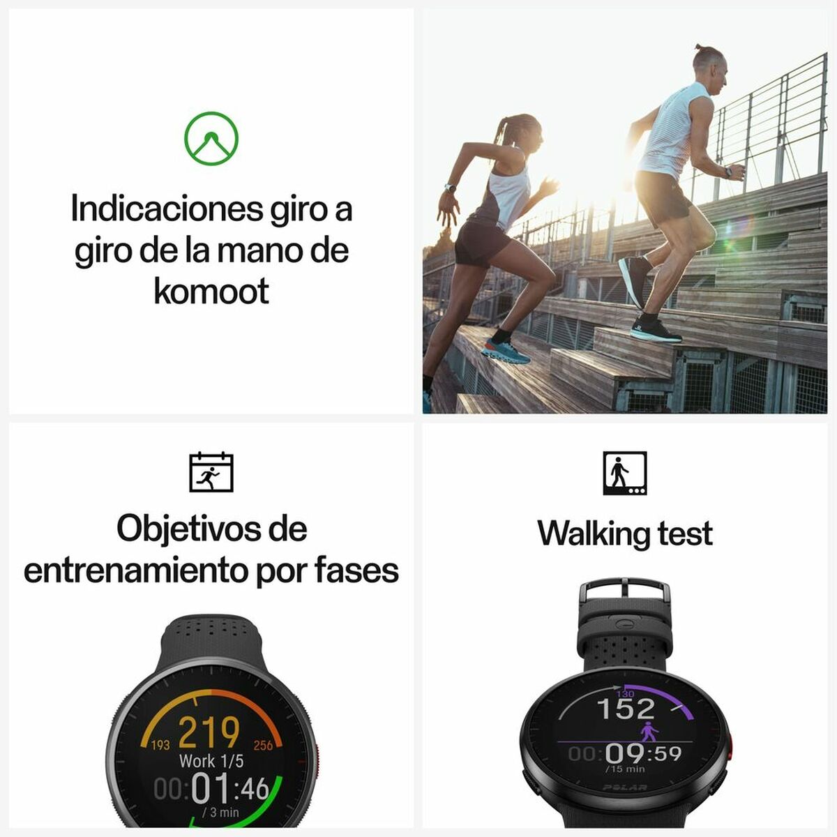 Polar Smartwatch Polar Black 1,2"
