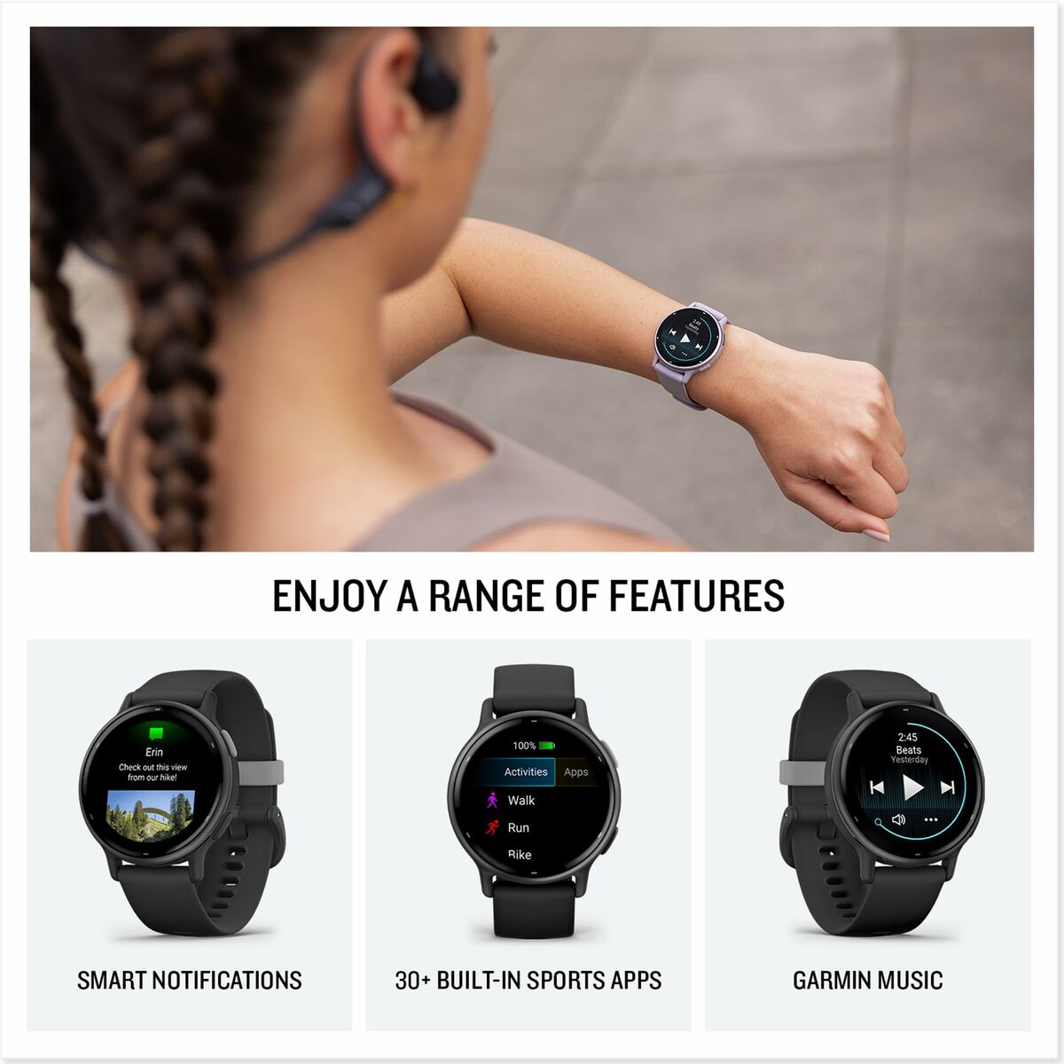 Garmin Smartwatch Garmin Vivoactive 5 Black 1,2"