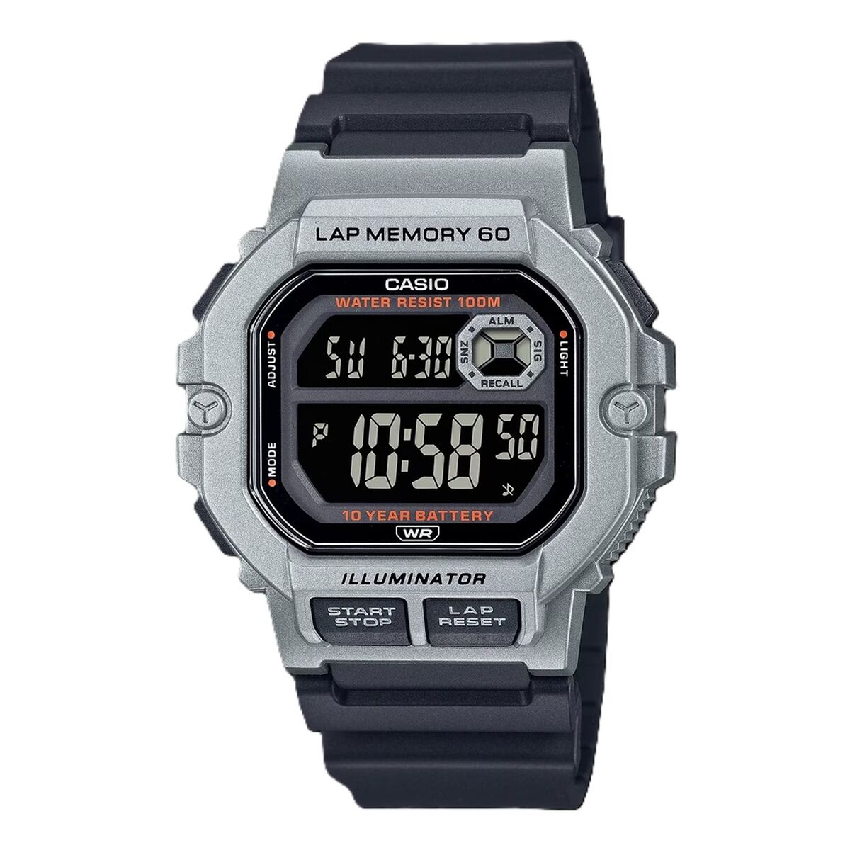 Casio Men's Watch Casio Illuminator Black (Ø 44,5 Mm)