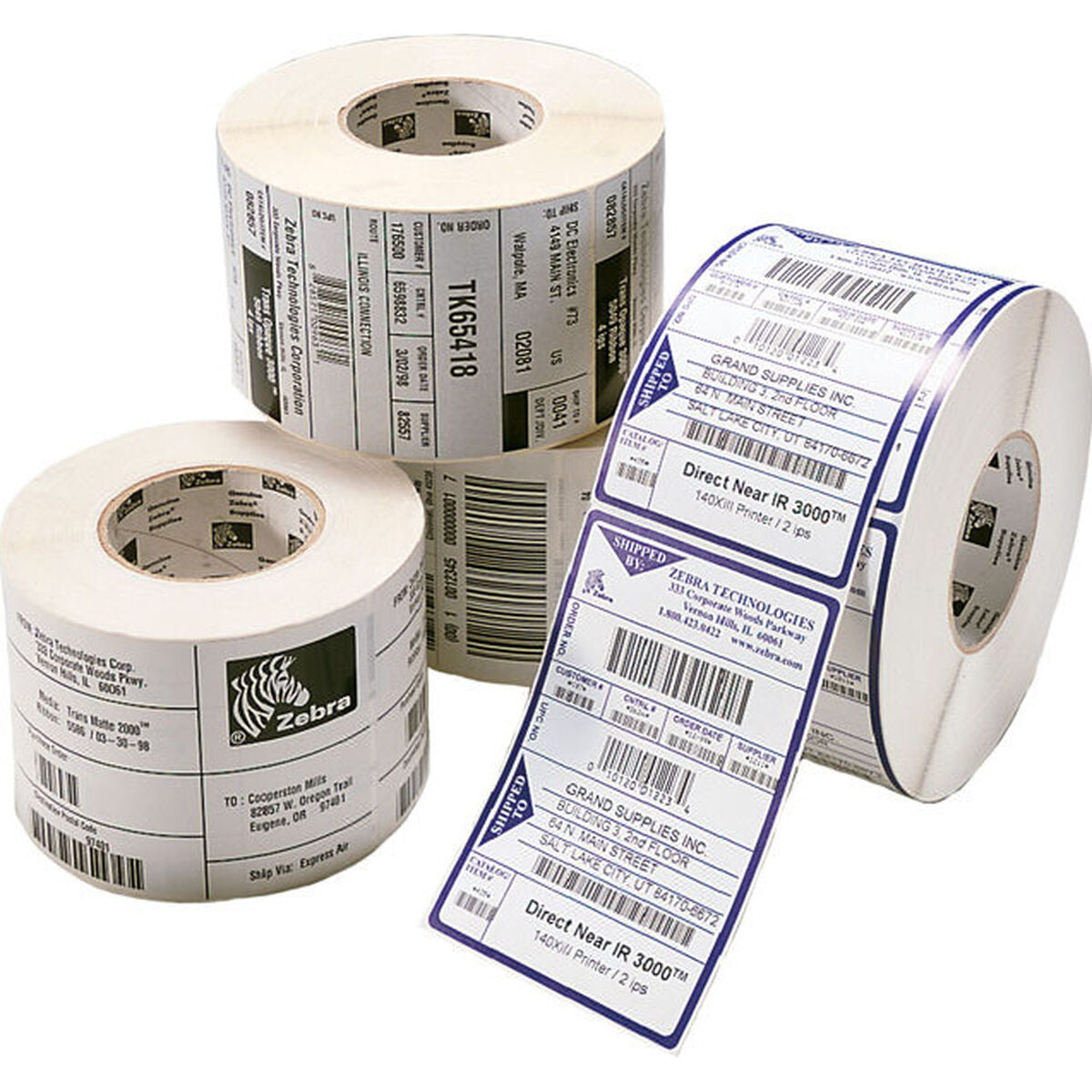 Zebra Printer Labels Zebra Select 2000T White Ø 25 Mm (12 Units)