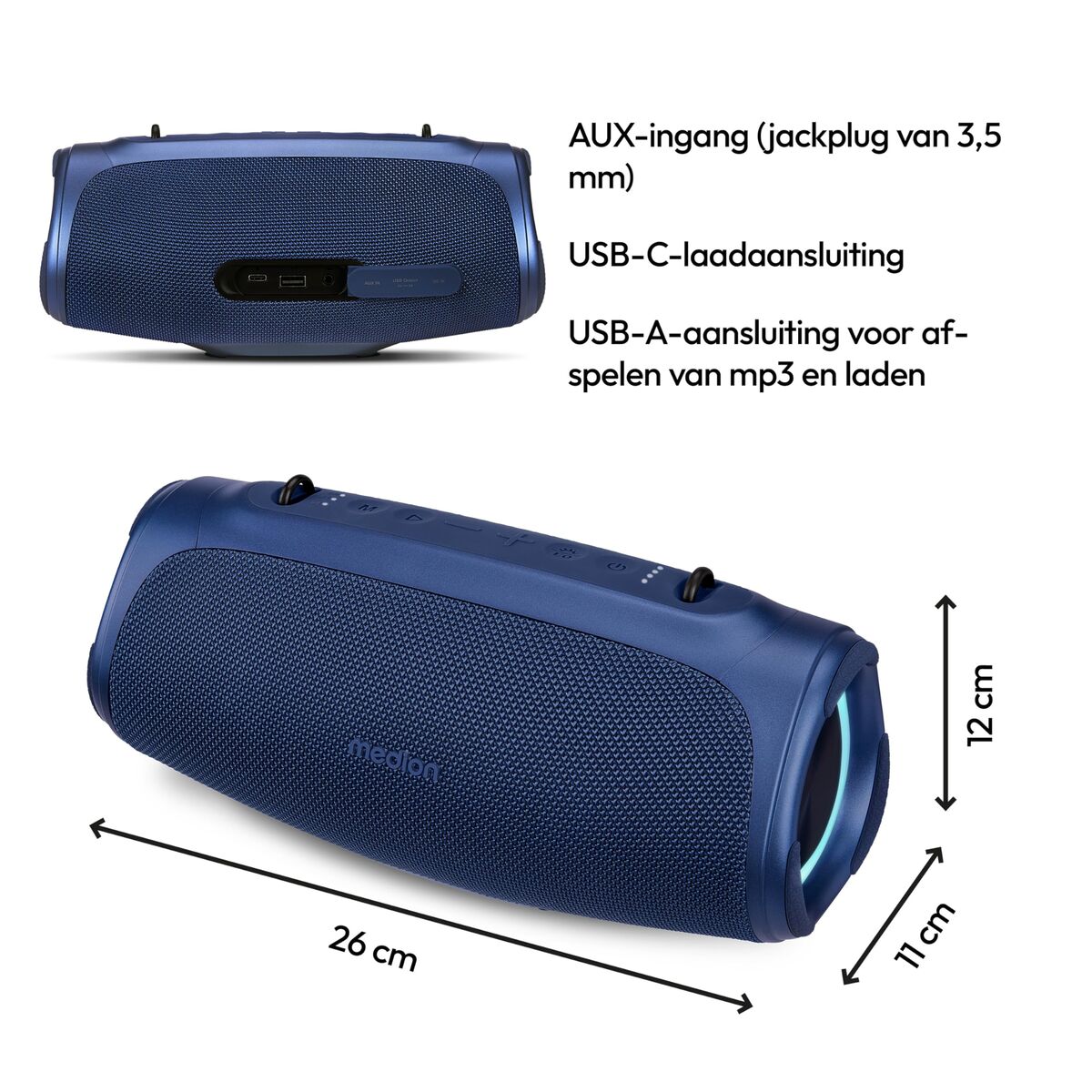 Medion Portable Bluetooth Speakers Medion 50077072 Blue 4 W