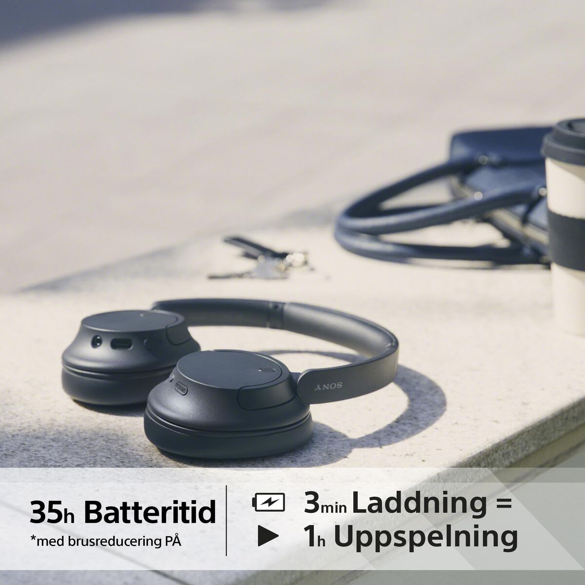 Sony Wireless Headphones Sony Wh-Ch720 Black