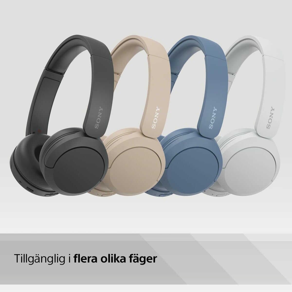 Sony Bluetooth Headphones Sony Wh-Ch520 Cream
