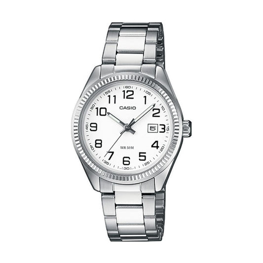 Casio Unisex Watch Casio Collection White Silver (Ø 30 Mm)