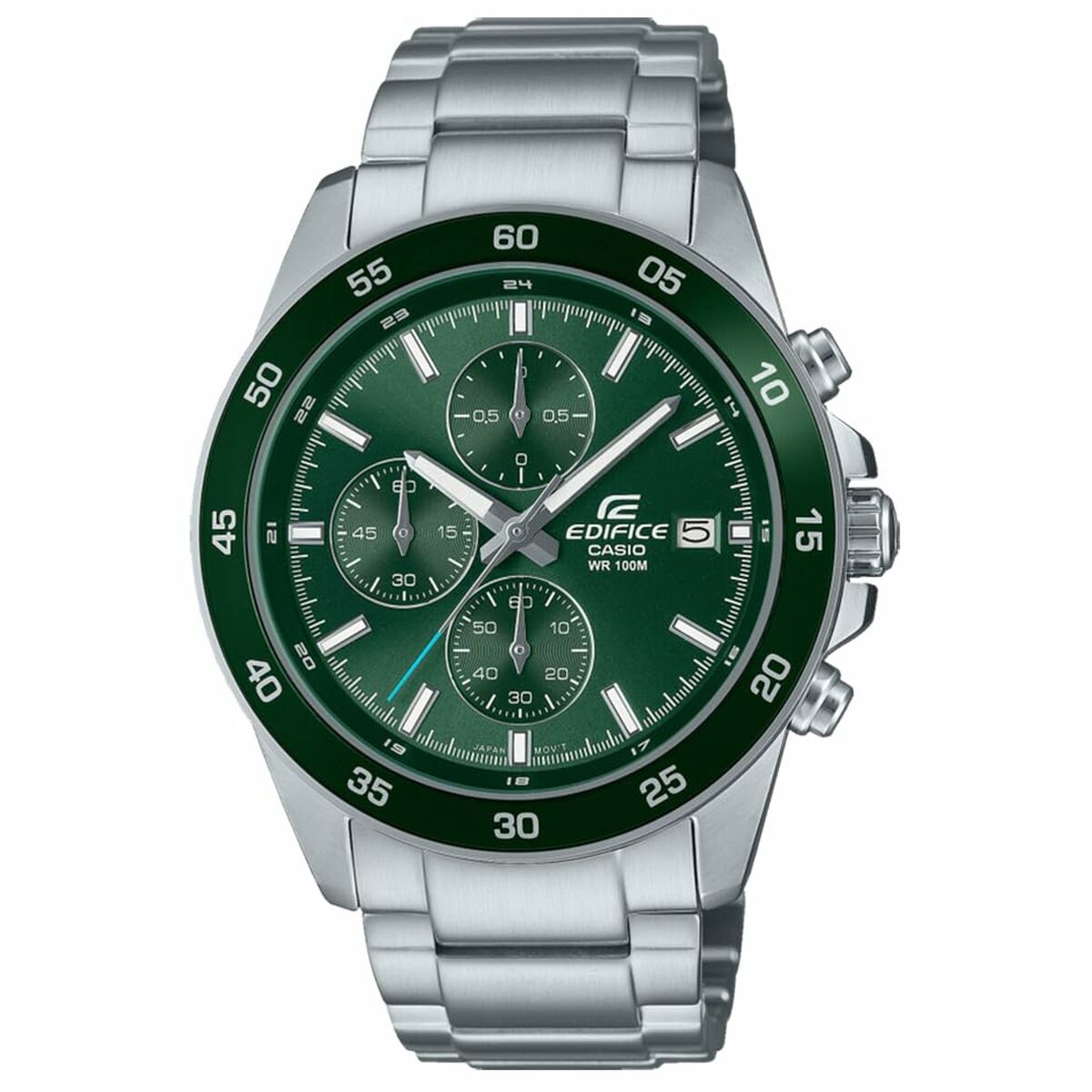 Casio Men's Watch Casio Efr-526D-3Avuef Green Silver (Ø 44 Mm)