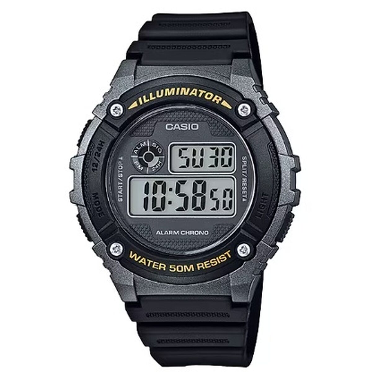 Casio Men's Watch Casio Illuminator Black (Ø 43,5 Mm)