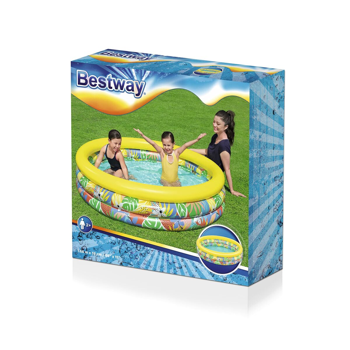 Bestway Inflatable Paddling Pool For Children Bestway 168 X 38 Cm