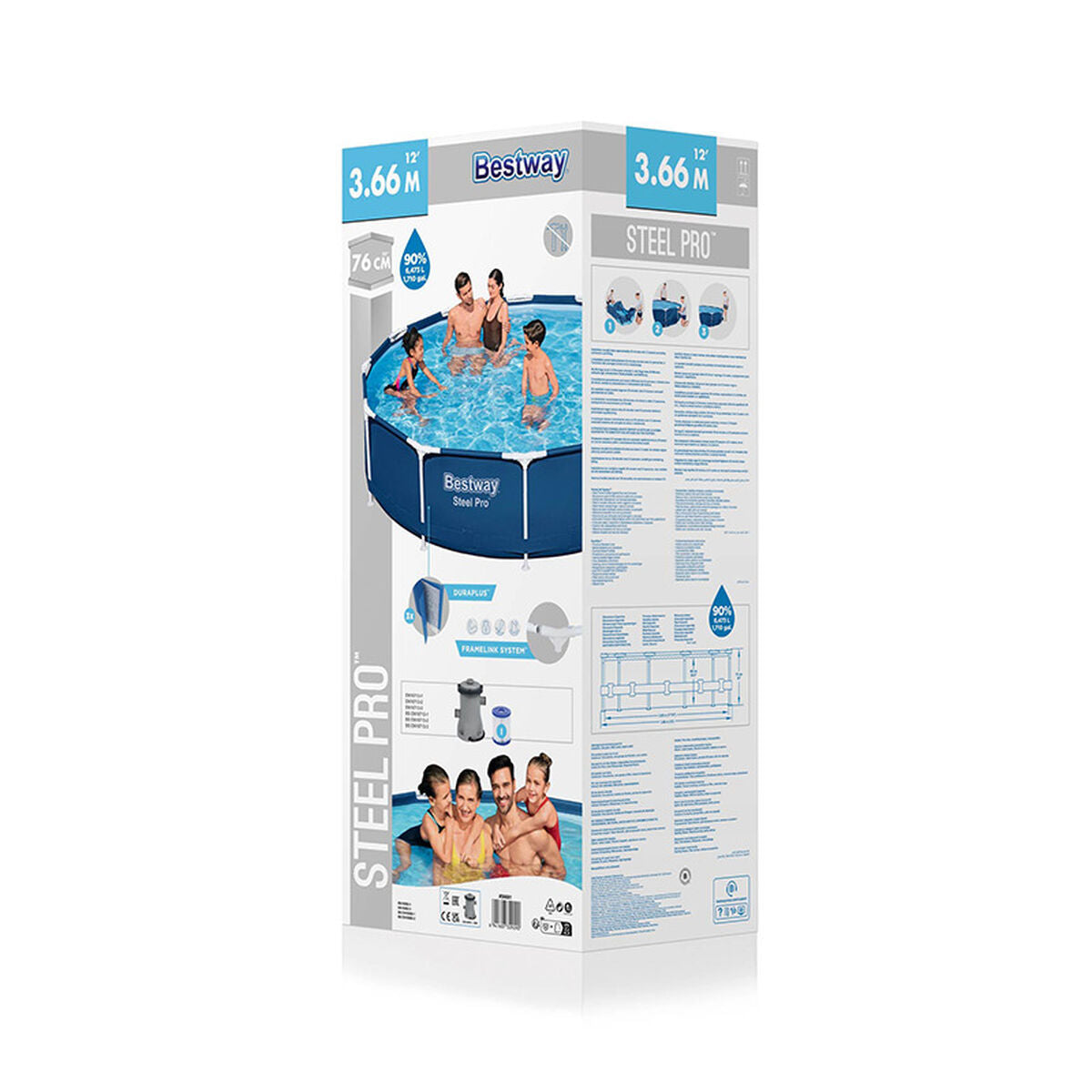 Bestway Removable Pool Bestway 366 X 76 Cm 366 X 366 X 76 Cm