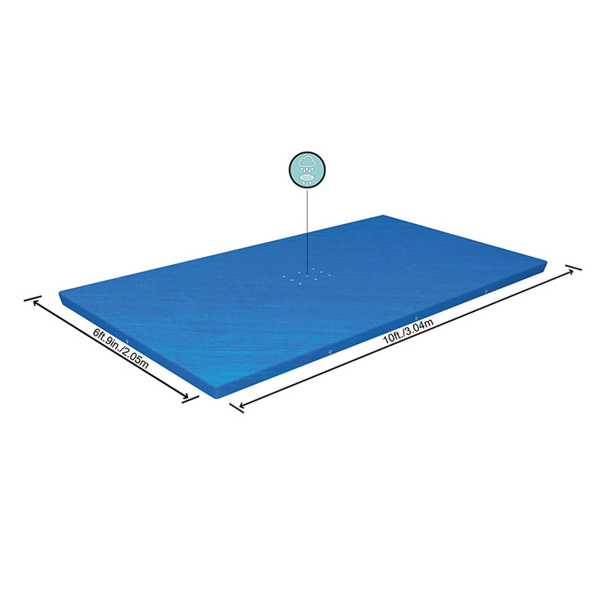 Bestway Swimming Pool Cover Bestway Blue 300 X 201 X 66 Cm