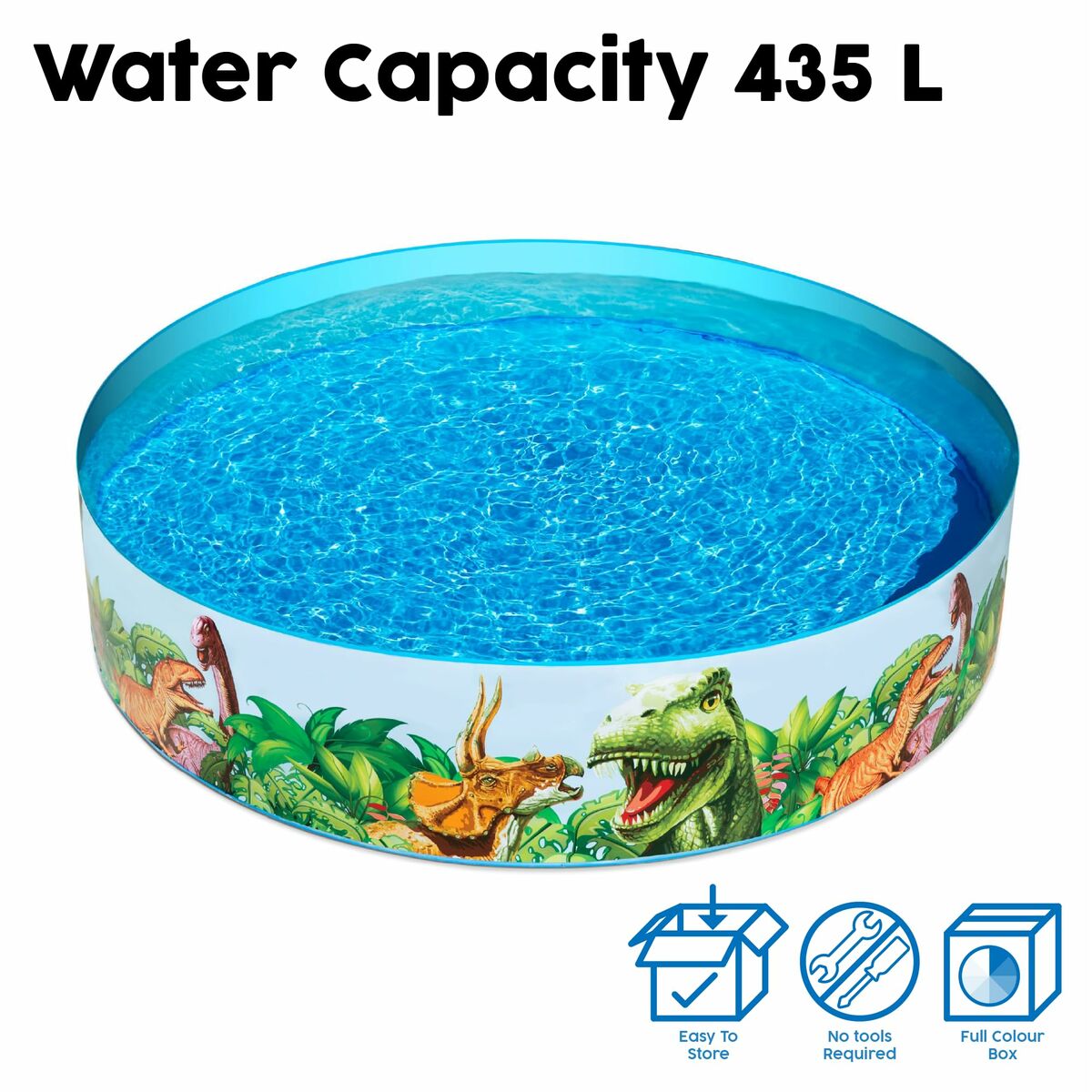 Bestway Inflatable Paddling Pool For Children Bestway Dinosaurs 183 X 38 Cm