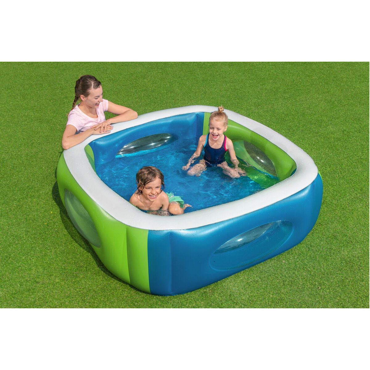 Bestway Inflatable Paddling Pool For Children Bestway 168 X 168 X 56 Cm