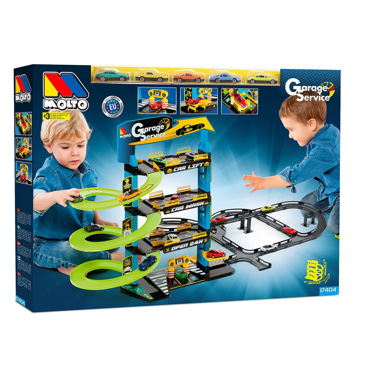 Racetrack Moltó 3 levels Car x 5 (Refurbished C)
