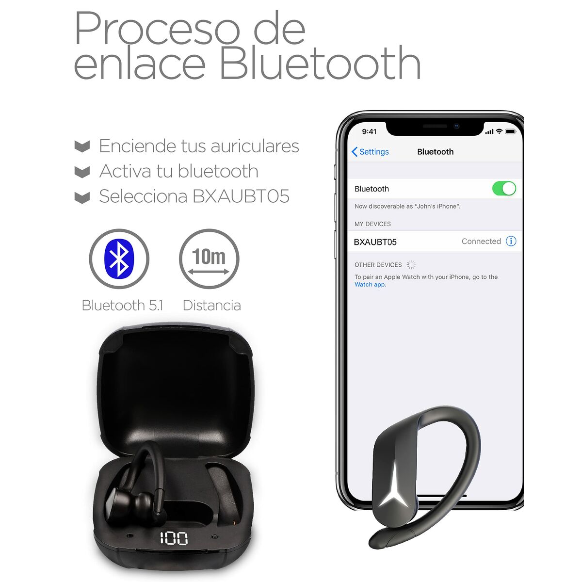 Ksix Sports Headphones Ksix Sport Buds 2 700 Mah