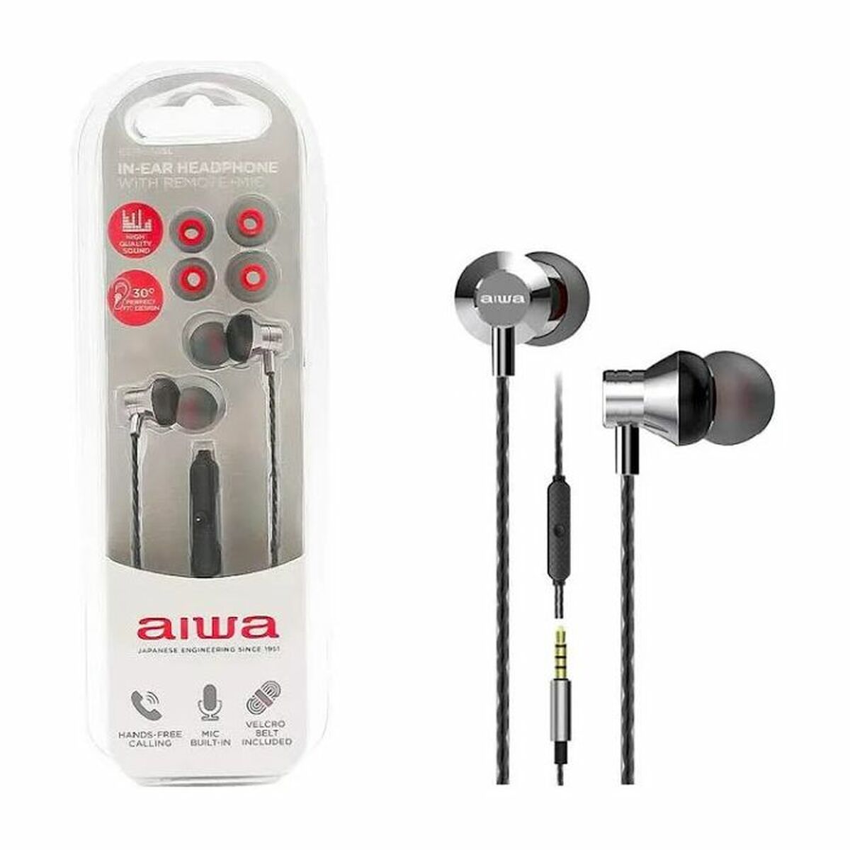 Aiwa Headphones Aiwa Estm50Sl Silver