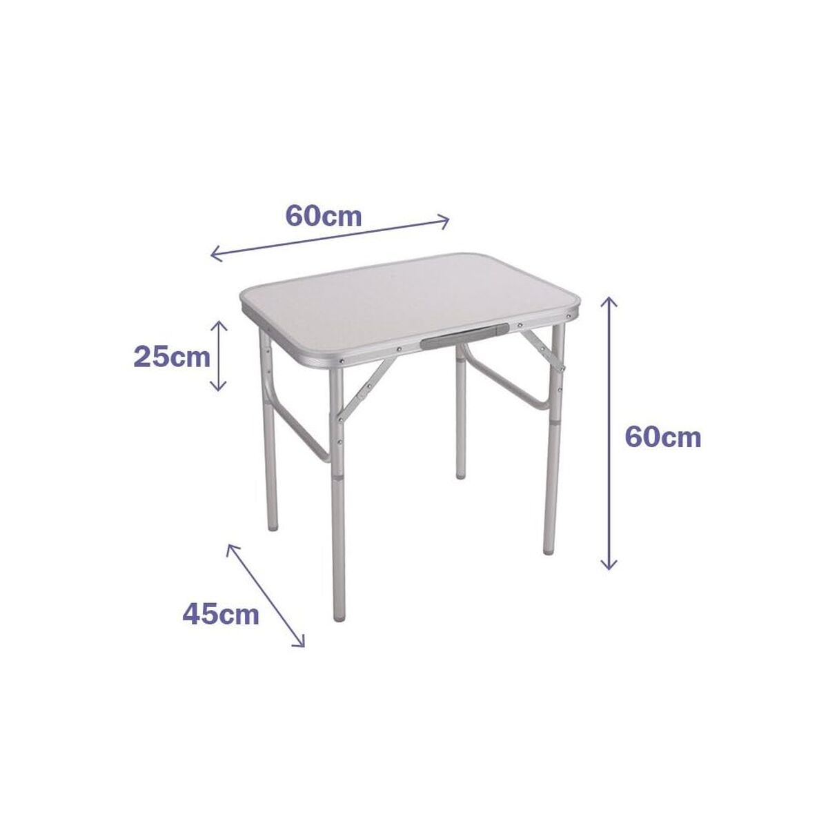 Folding Table Marbueno White 60 x 60 x 45 cm