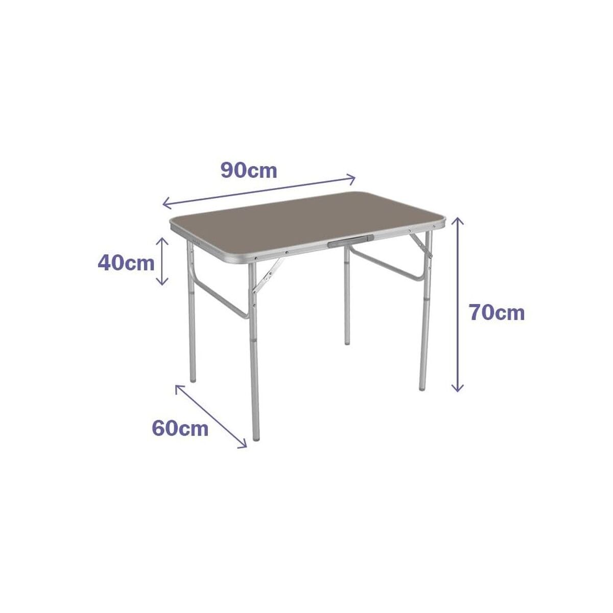 Folding Table Marbueno 90 x 70 x 60 cm
