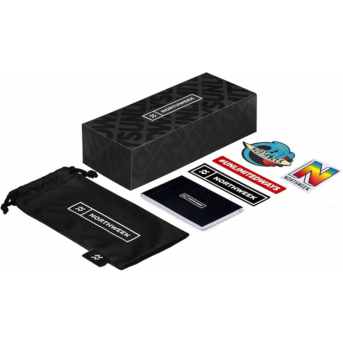 Northweek Unisex Sunglasses Northweek Wall Gradiant Pink Green Ø 45 Mm