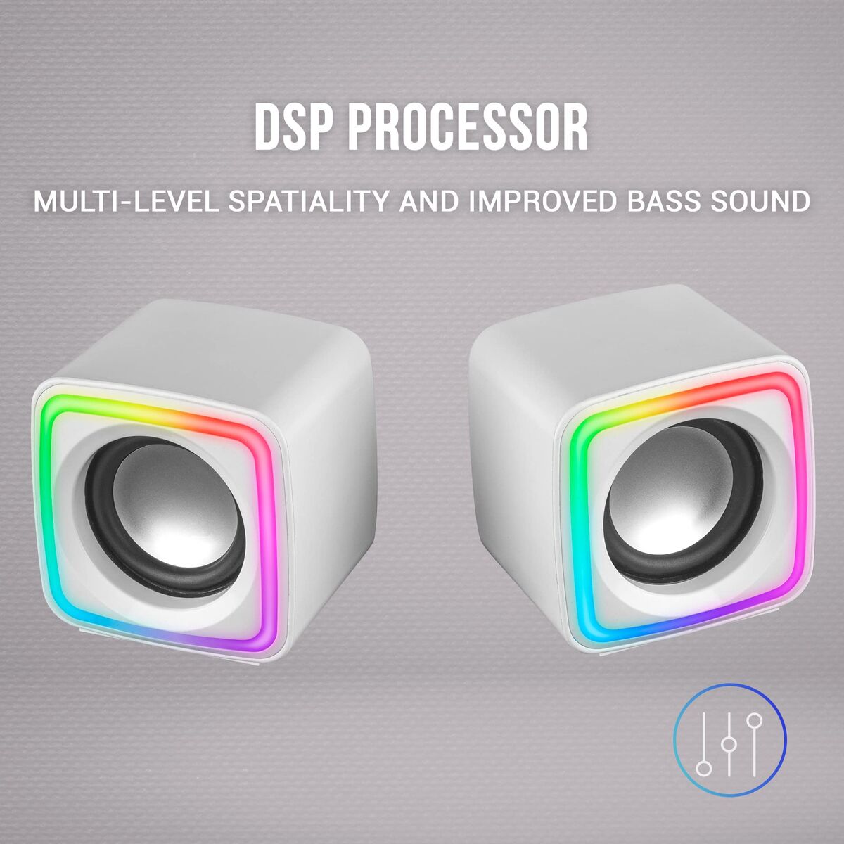 Mars Gaming Pc Speakers Mars Gaming Mscubew White