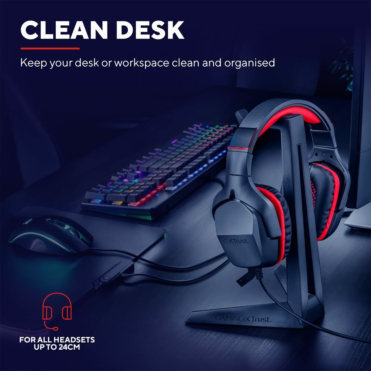 Trust Gaming Headphones Support Trust Gxt 260 Cendor Black