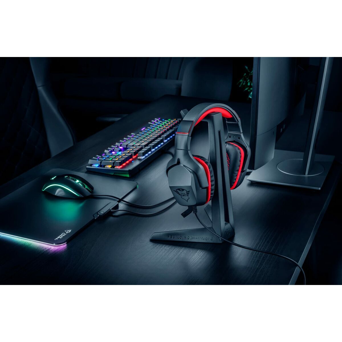 Trust Gaming Headphones Support Trust Gxt 260 Cendor Black